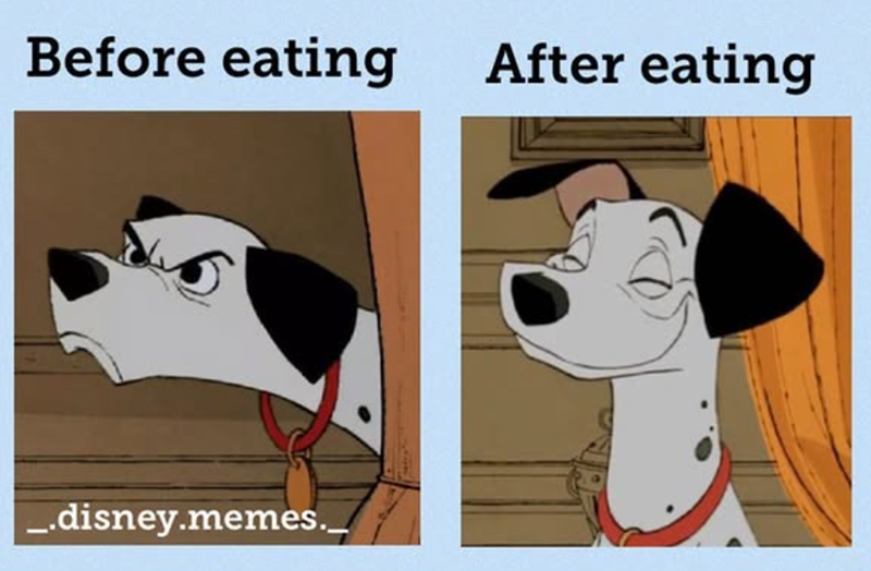 Before eating After eating _.disney.memes._