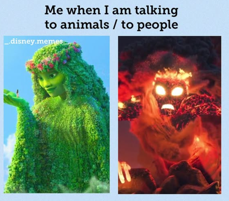 Me when I am talking to animals / to people _.disney.memes.