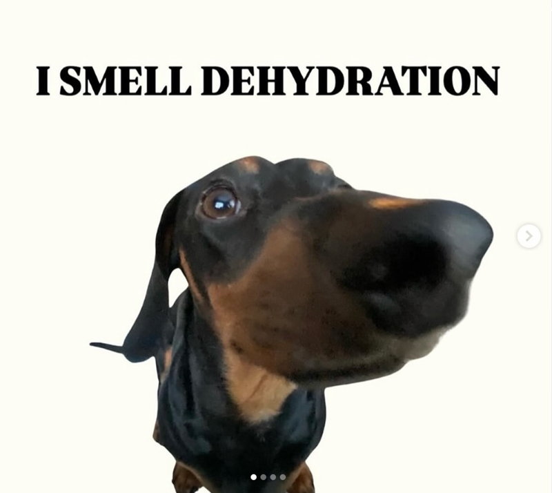 I SMELL DEHYDRATION >