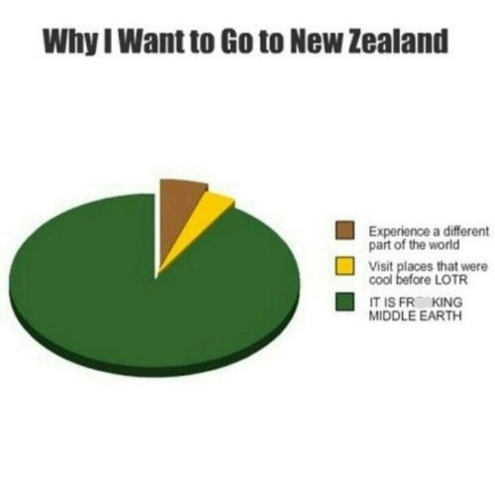 Why I Want to Go to New Zealand Experience a different part of the world Visit places that were cool before LOTR IT IS FR KING MIDDLE EARTH