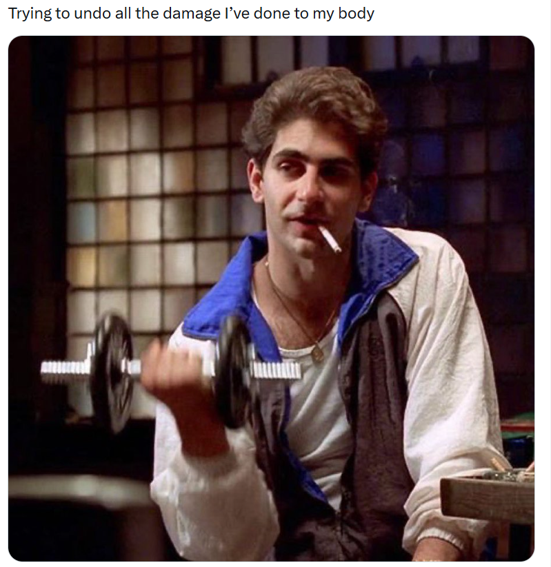 Trying to undo all the damage I've done to my body