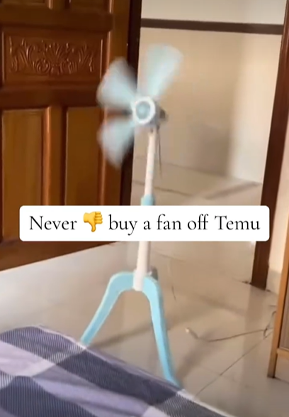 Never buy a fan off Temu