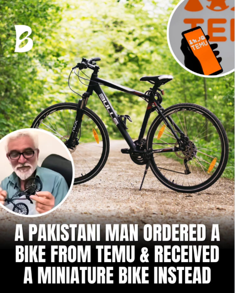 B BUL ΣΕΙ TEMU A PAKISTANI MAN ORDERED A BIKE FROM TEMU & RECEIVED A MINIATURE BIKE INSTEAD
