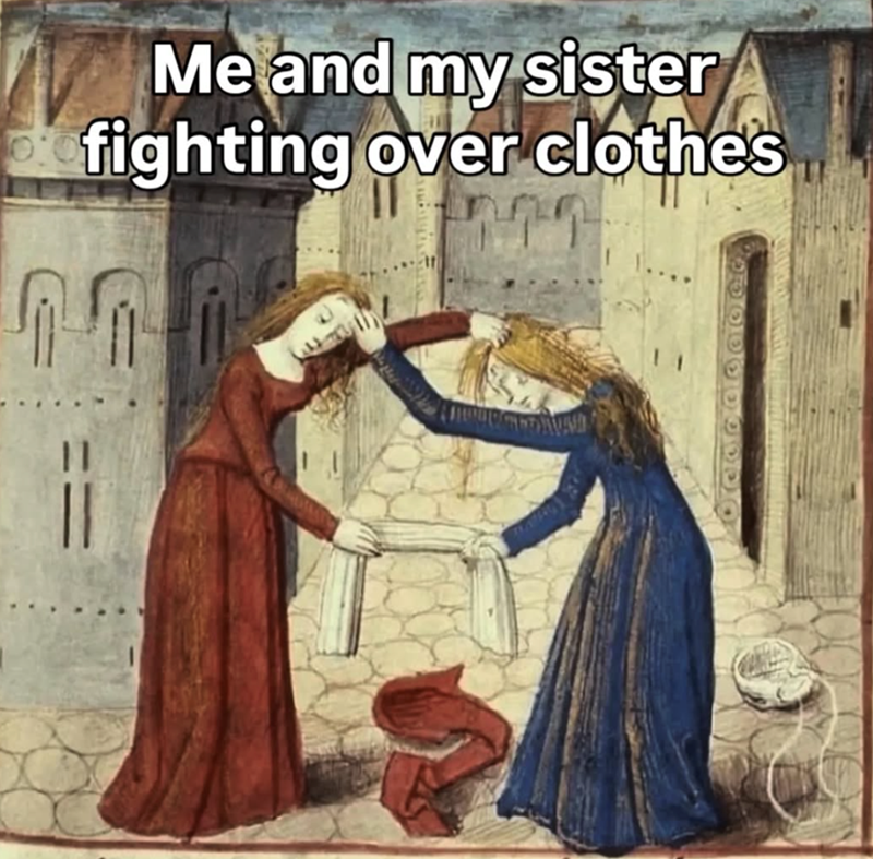 Me and my sister fighting over clothes 000