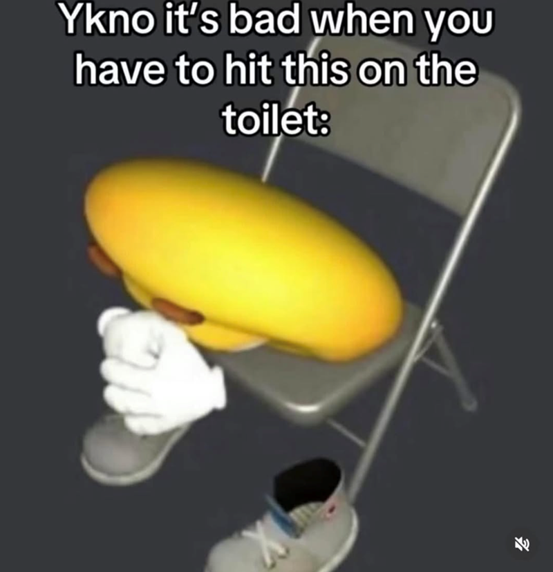 Ykno it's bad when you have to hit this on the toilet: