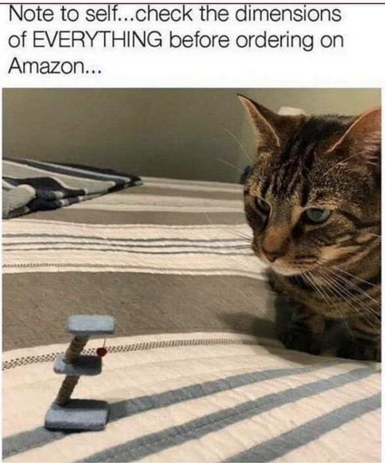 Note to self...check the dimensions of EVERYTHING before ordering on Amazon...