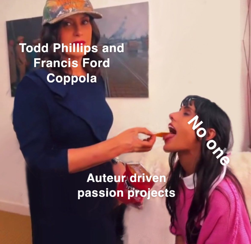 Todd Phillips and Francis Ford Coppola No one Auteur driven passion projects