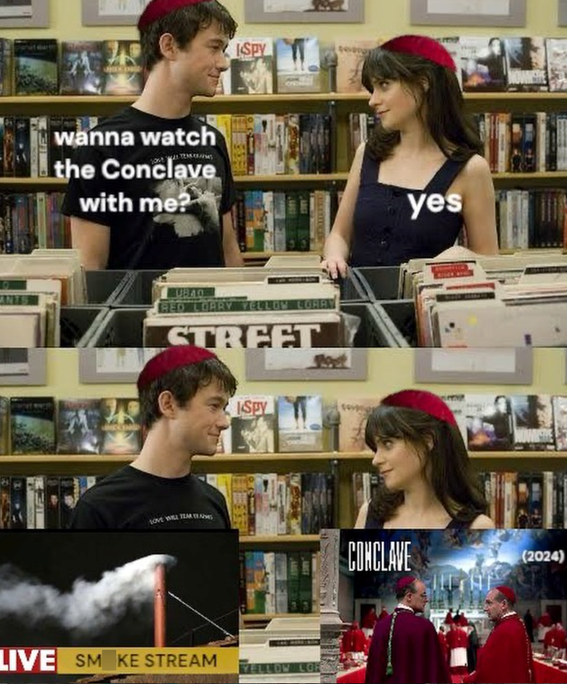 Denit earm wanna watch the Conclave with me? ISPY ANTS UB40 RED LORRY YELLOW LORRY STREET LOVE WILL TEAM AS LIVE SM KE STREAM Spy YELLOW LOR yes CONCLAVE (2024)