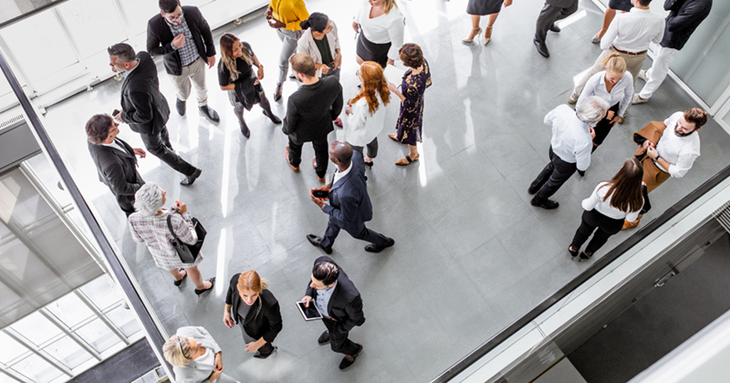 Business people at a conference event
