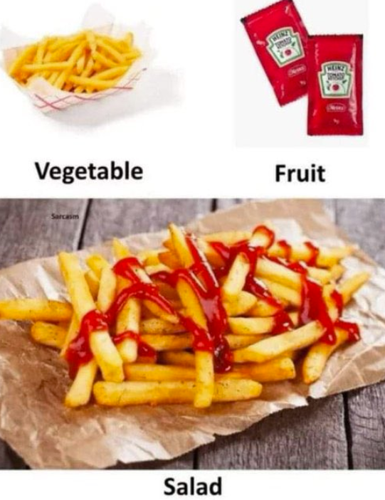 Vegetable Fruit Sarcasm Salad
