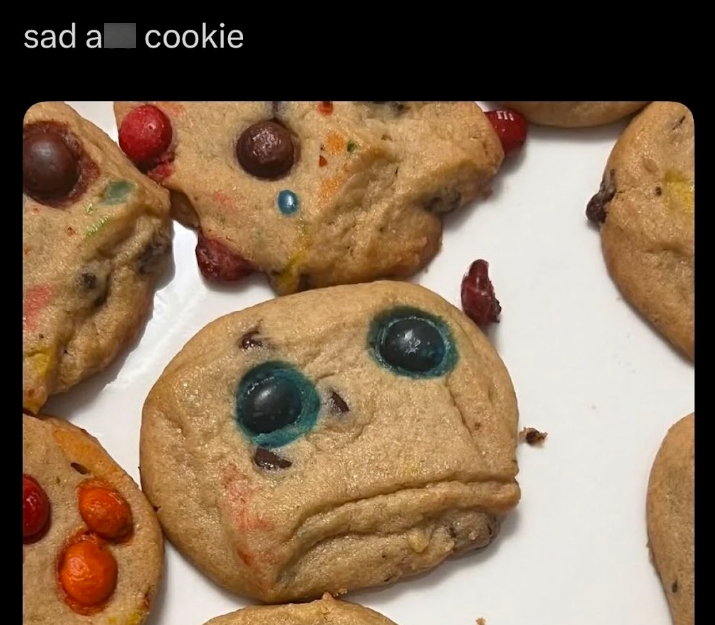 sad a cookie