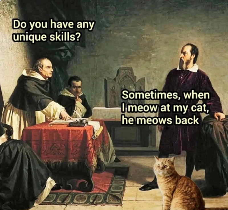 Do you have any unique skills? Sometimes, when Imeow at my cat, he meows back