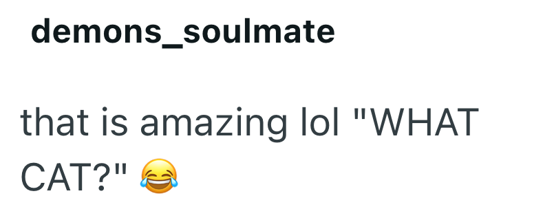 demons_soulmate that is amazing lol "WHAT CAT?"