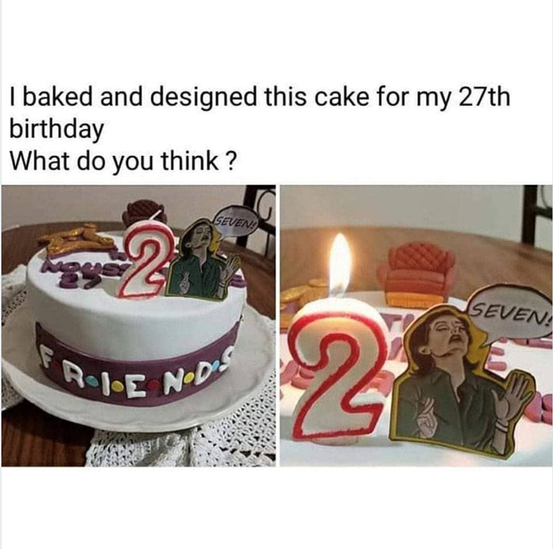 I baked and designed this cake for my 27th birthday What do you think? F 2 RoloE SEVEN! N-DS 21 SEVEN