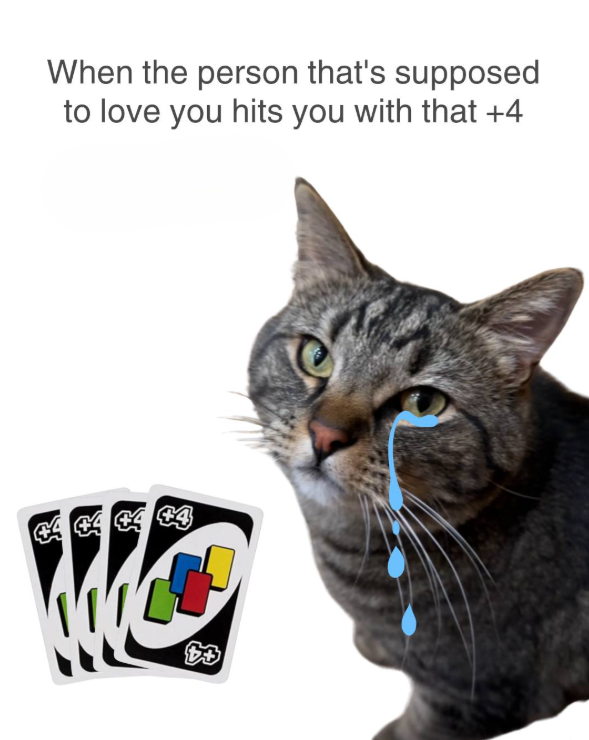 When the person that's supposed to love you hits you with that +4 +4 +4 +4 +4 T'│