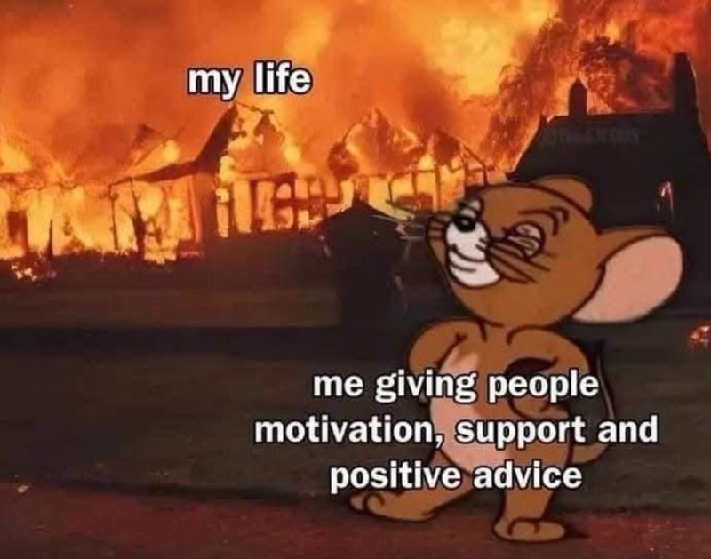 my life AS THISTEDUS me giving people motivation, support and positive advice