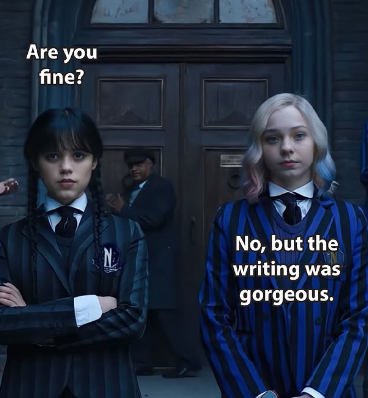 Are you fine? No, but the writing was gorgeous.