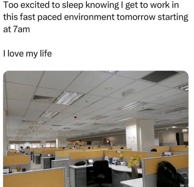 Too excited to sleep knowing I get to work in this fast paced environment tomorrow starting at 7am I love my life