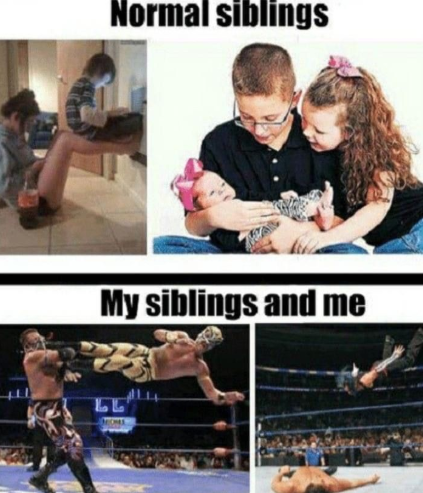 Normal siblings My siblings and me ماما