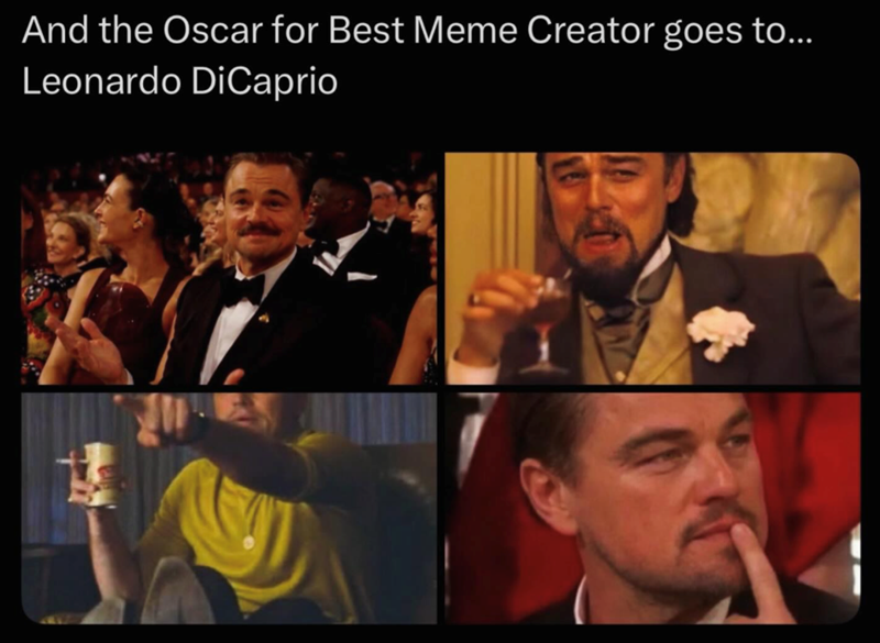 And the Oscar for Best Meme Creator goes to... Leonardo DiCaprio