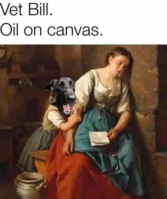 Vet Bill. Oil on canvas. @axelunleashed