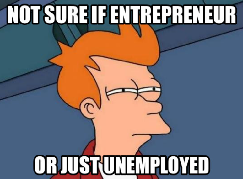 NOT SURE IF ENTREPRENEUR OR JUST UNEMPLOYED