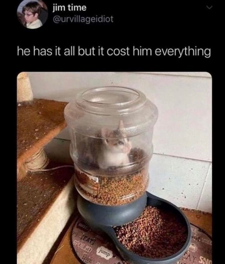 jim time @urvillageidiot he has it all but it cost him everything SWEET HEAT SPOILED jump SMO