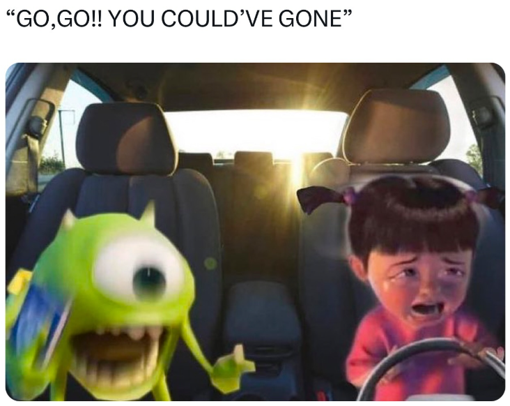 "GO,GO!! YOU COULD'VE GONE"