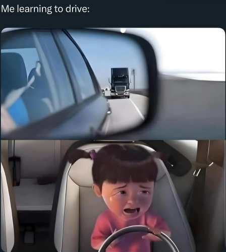 Me learning to drive: