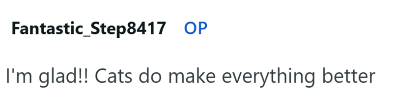 Fantastic_Step8417 OP I'm glad!! Cats do make everything better