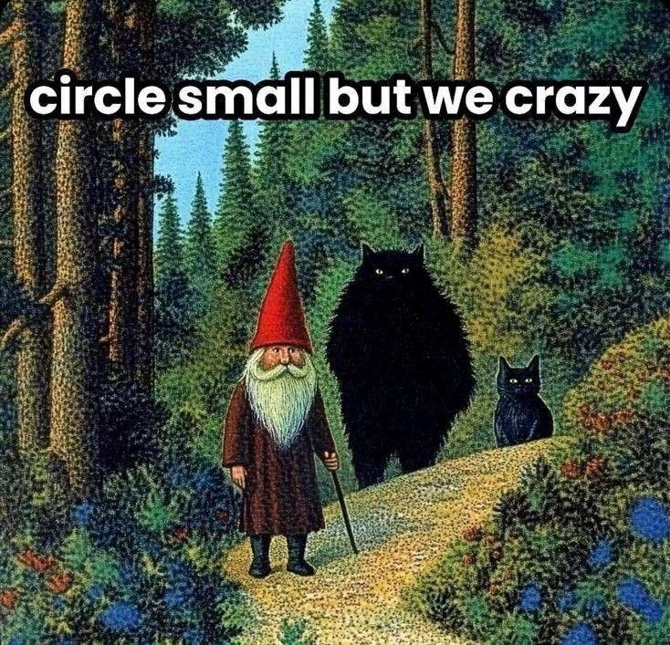circle small but we crazy