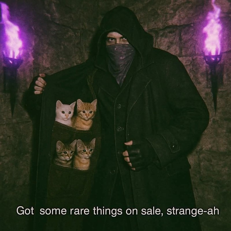 Got some rare things on sale, strange-ah