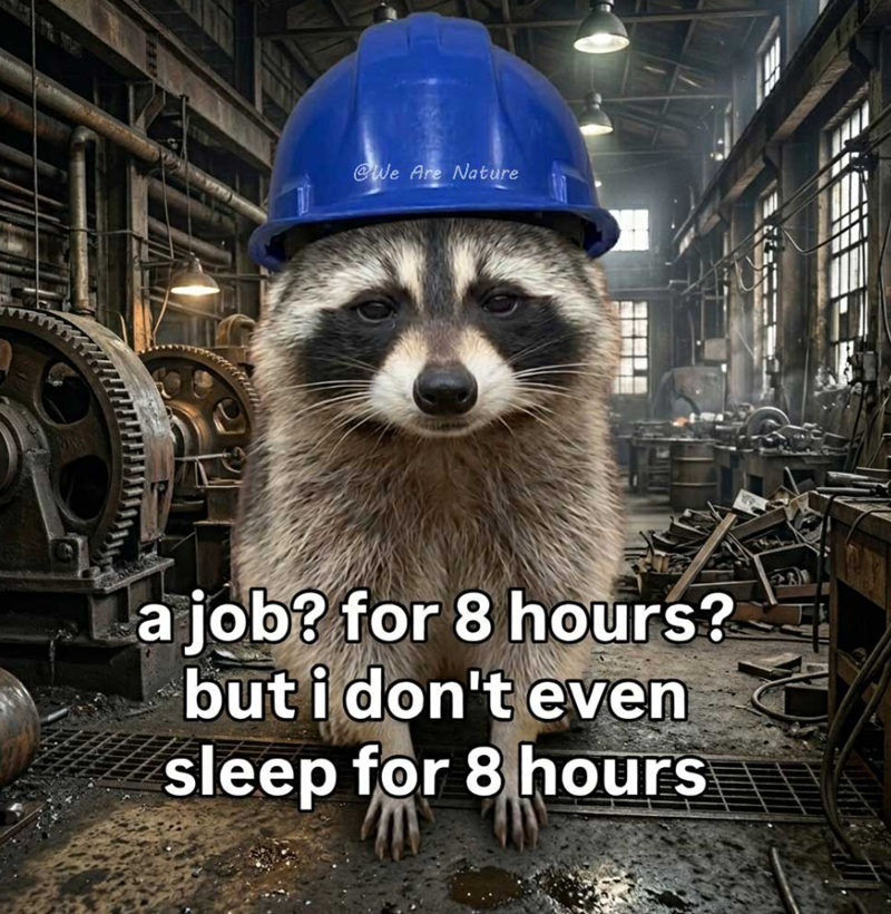 ARE @We Are Nature a job? for 8 hours? but i don't even sleep for 8 hours 28