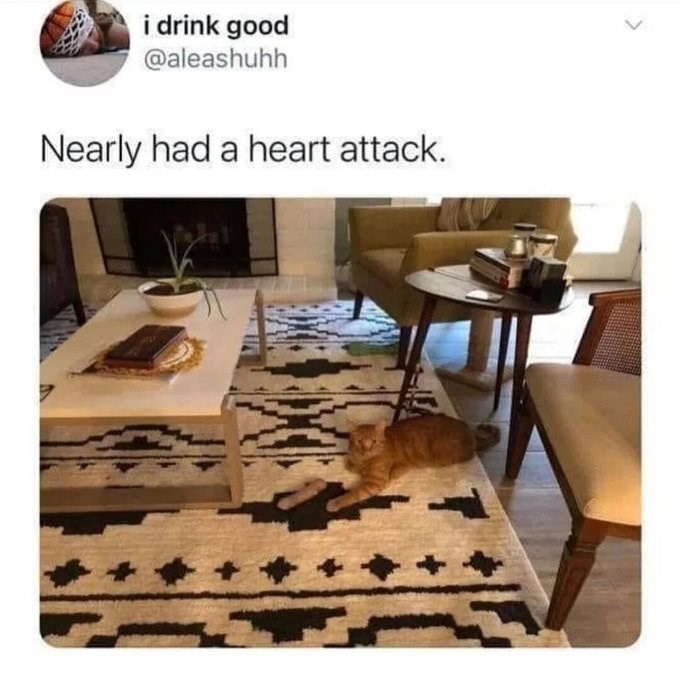 i drink good @aleashuhh Nearly had a heart attack.