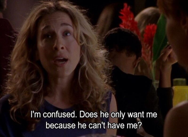 I'm confused. Does he only want me because he can't have me?