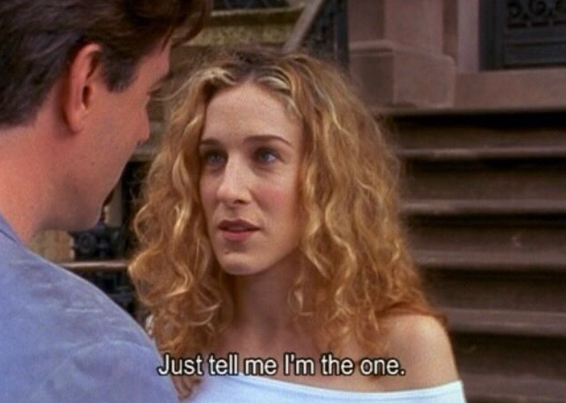 Just tell me I'm the one. 294