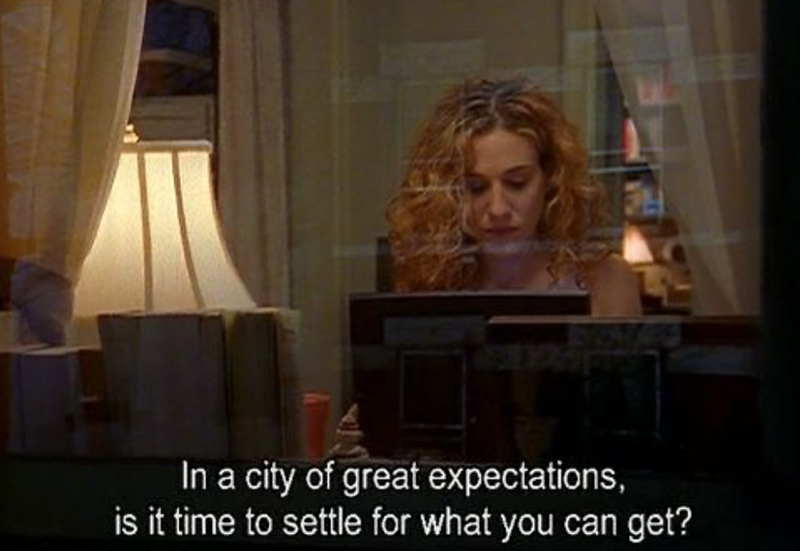 In a city of great expectations, is it time to settle for what you can get?