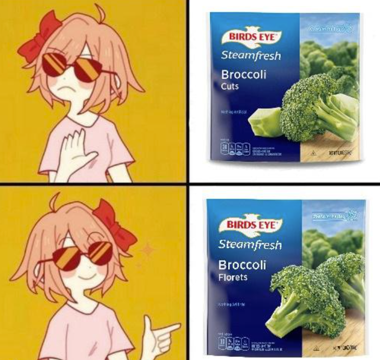 BIRDS EYE Steamfresh Broccoli Cuts BIRDS EYE Steamfresh Broccoli Florets 9229 TRS.... ENTURY