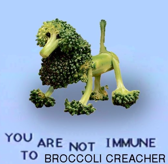 YOU ARE NOT IMMUNE TO BROCCOLI CREACHER
