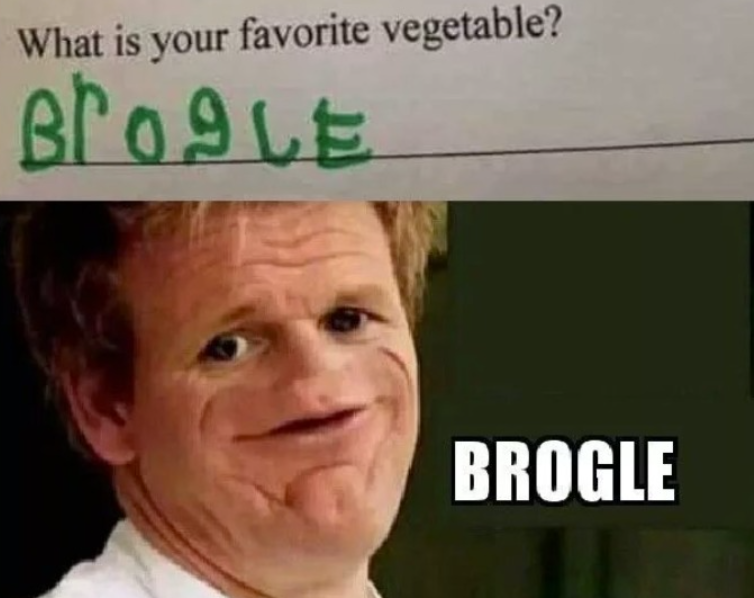 What is your favorite vegetable? BPOPLE BROGLE