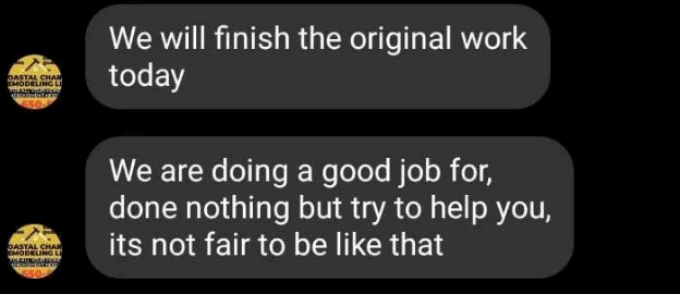 DASTAL CHAR EMODELING LI 650 OASTAL CHAR MODELING LI 550 We will finish the original work today We are doing a good job for, done nothing but try to help you, its not fair to be like that