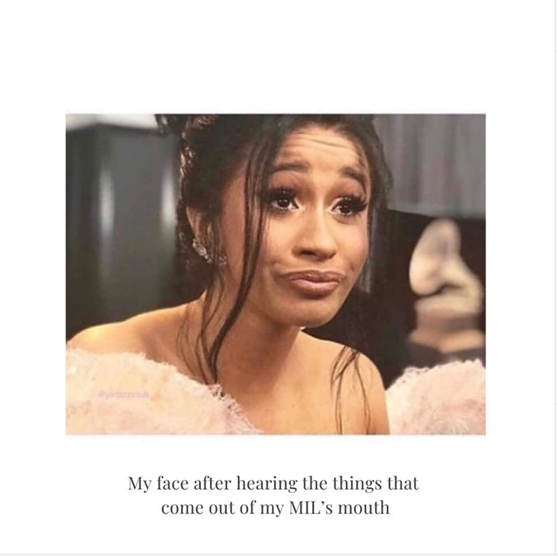 My face after hearing the things that come out of my MIL's mouth
