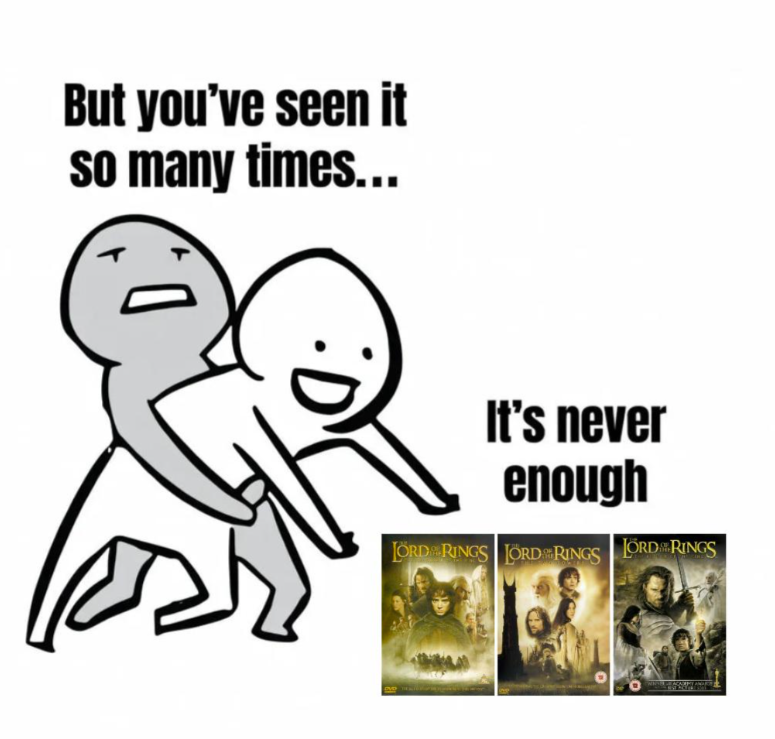 But you've seen it so many times... It's never enough LORD RINGS ORDRINGS LORDRINGS