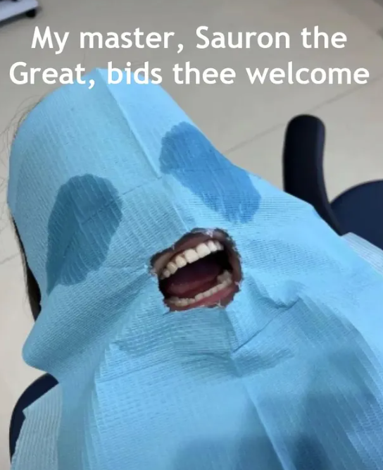 My master, Sauron the Great, bids thee welcome