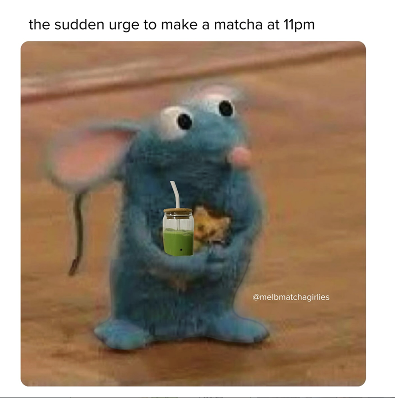 the sudden urge to make a matcha at 11pm @melbmatchagirlies