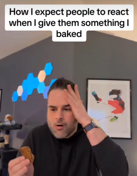 How I expect people to react when I give them something I baked