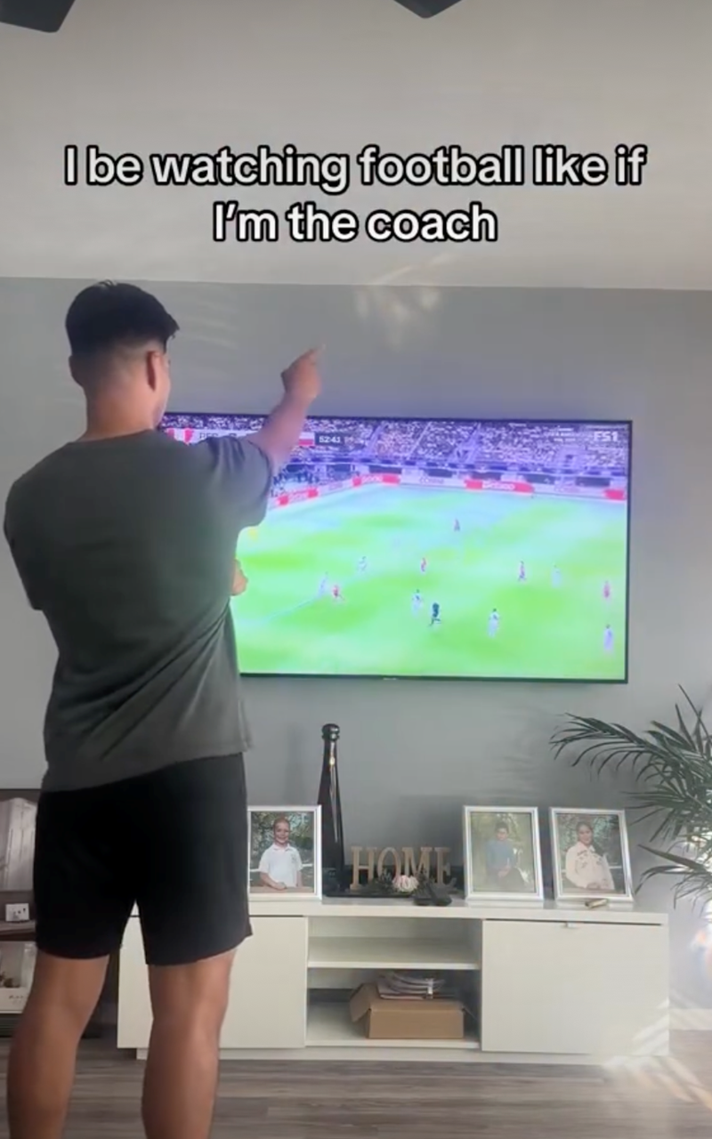 I be watching football like if I'm the coach HOME