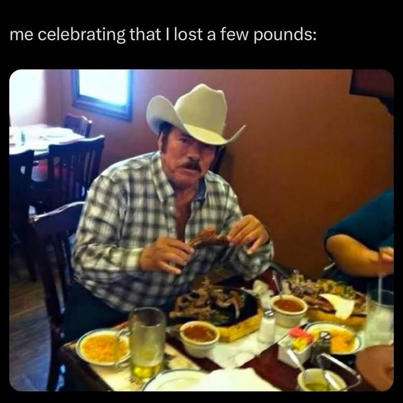 me celebrating that I lost a few pounds: