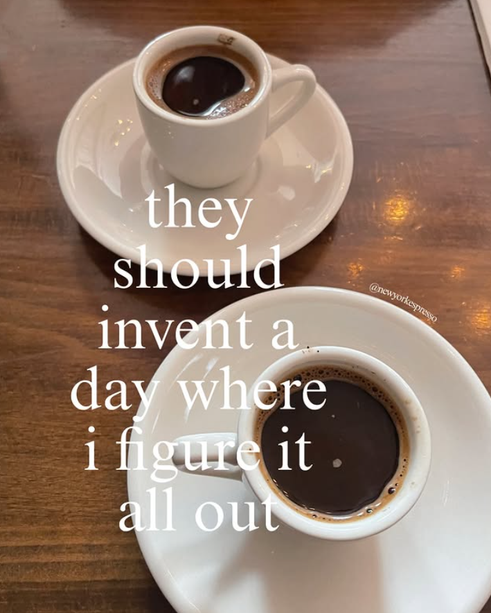 they should invent a day where i figure it. all out @newyorkespresso