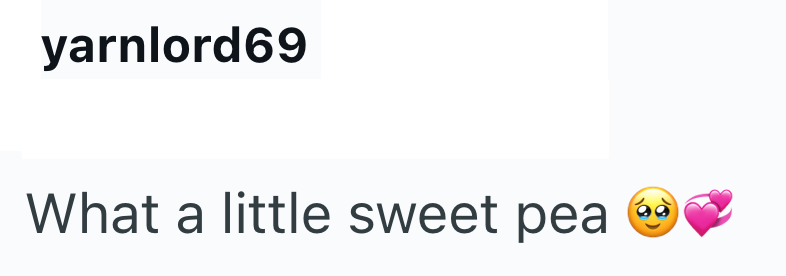 yarnlord69 What a little sweet pea